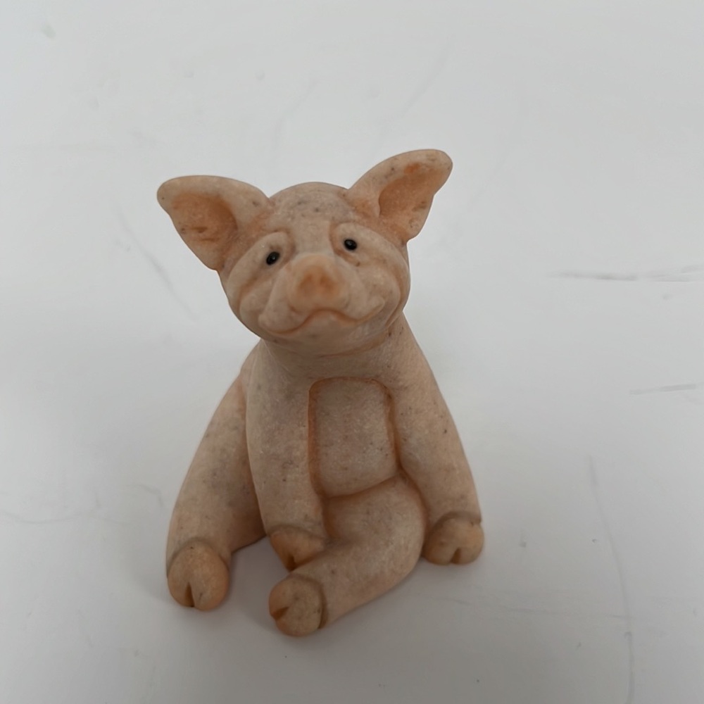SECOND NATURE DESIGN INC. Quarry Critters Sitting Pig